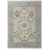 Feizy Karina 69G9F Transitional Floral & Botanical Rug in Ivory/Orange/Blue