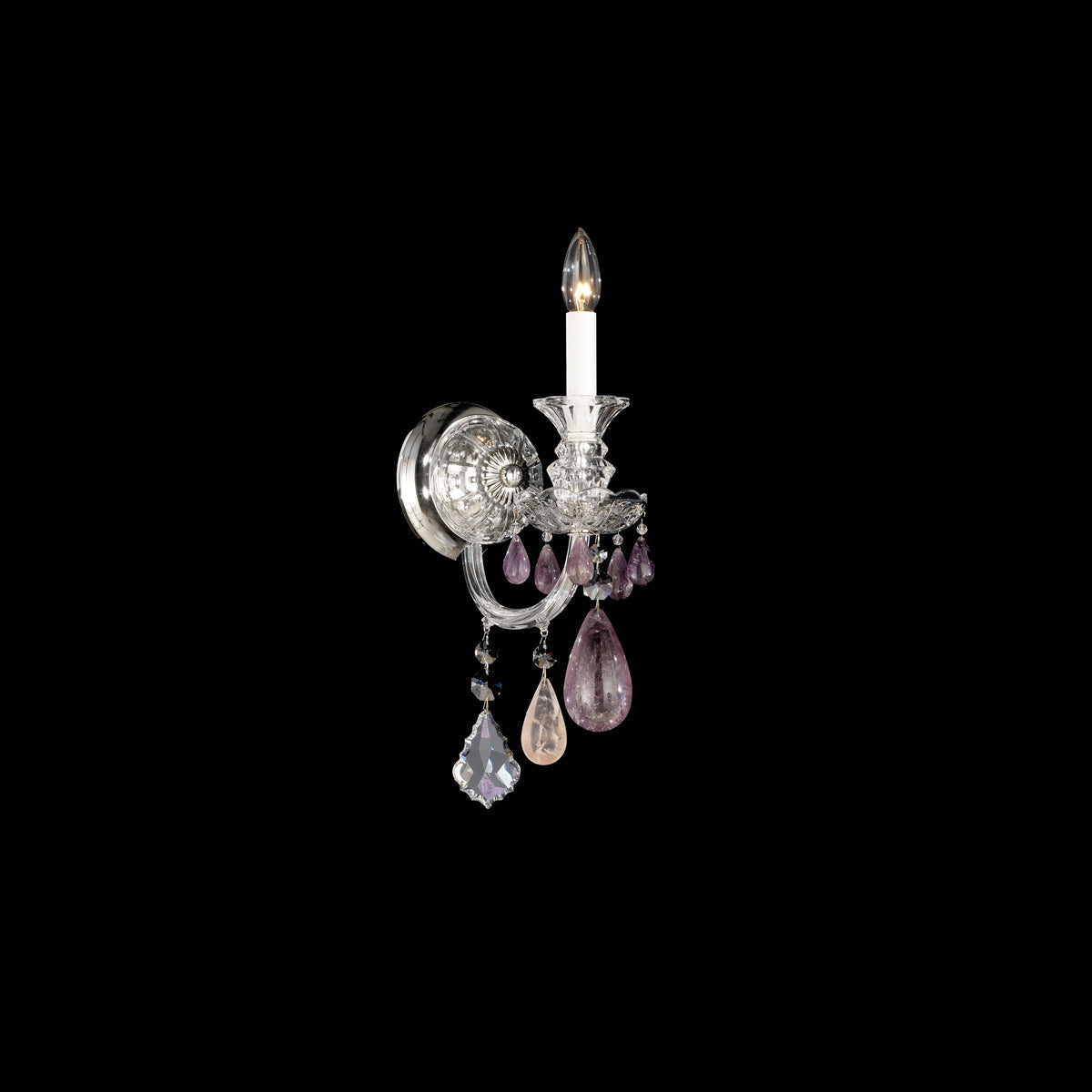 Schonbek Hamilton Rock Crystal 5501 1-Light Wall Sconce