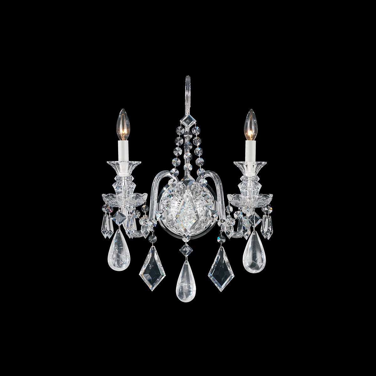 Schonbek Hamilton Rock Crystal 5501 2-Light Wall Sconce