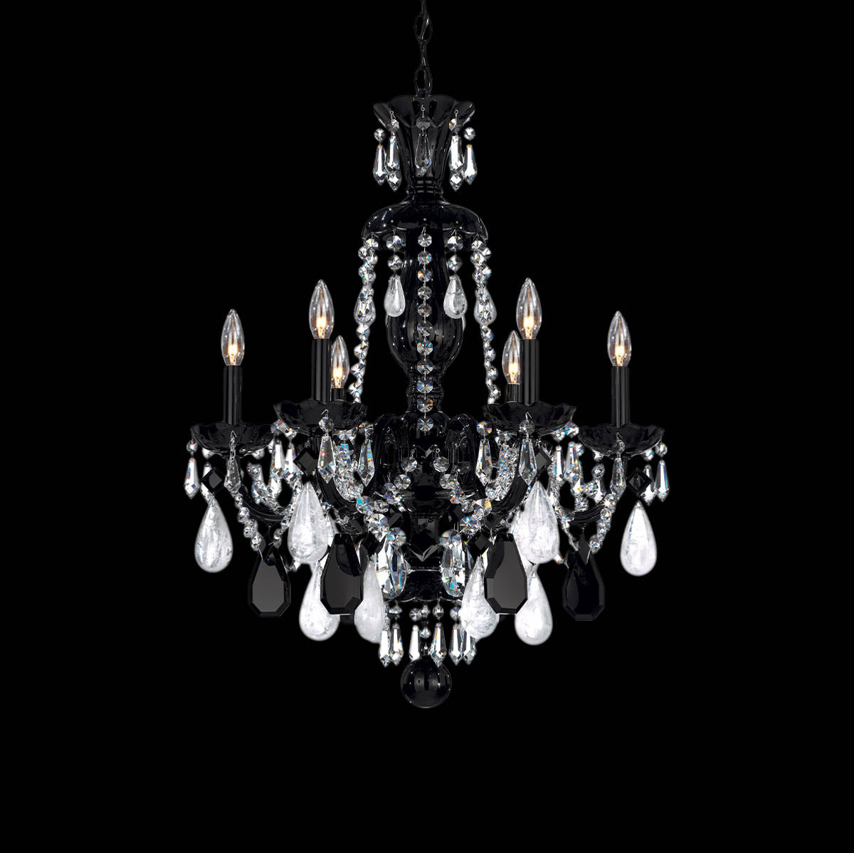 Schonbek Hamilton Rock Crystal 5535 6-Light Chandelier