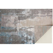 Feizy Azure 3406F Modern Abstract Rug in Gray/Ivory/Blue