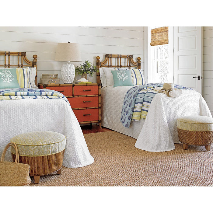 Tommy Bahama Home Twin Palms St. Kitts Rattan Twin Headboard