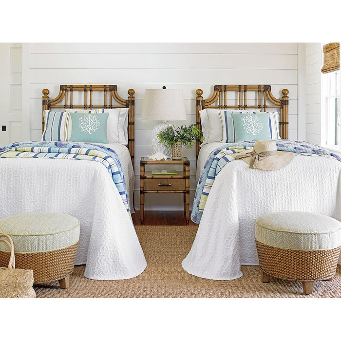 Tommy Bahama Home Twin Palms St. Kitts Rattan Twin Headboard