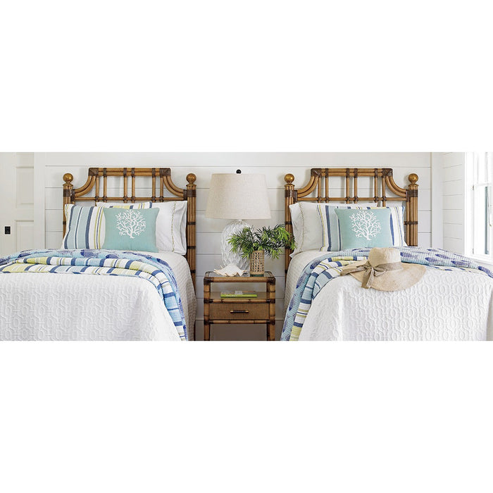 Tommy Bahama Home Twin Palms St. Kitts Rattan Twin Headboard