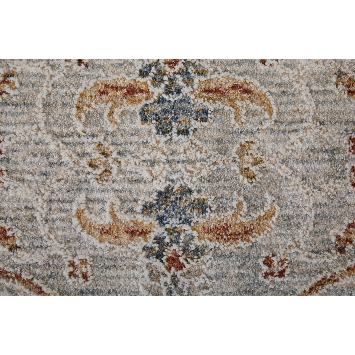 Feizy Pasha 39M4F Transitional Ikat in Ivory/Blue/Taupe
