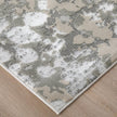 Feizy Micah 3336F Modern Abstract Rug in Silver/Gray/White