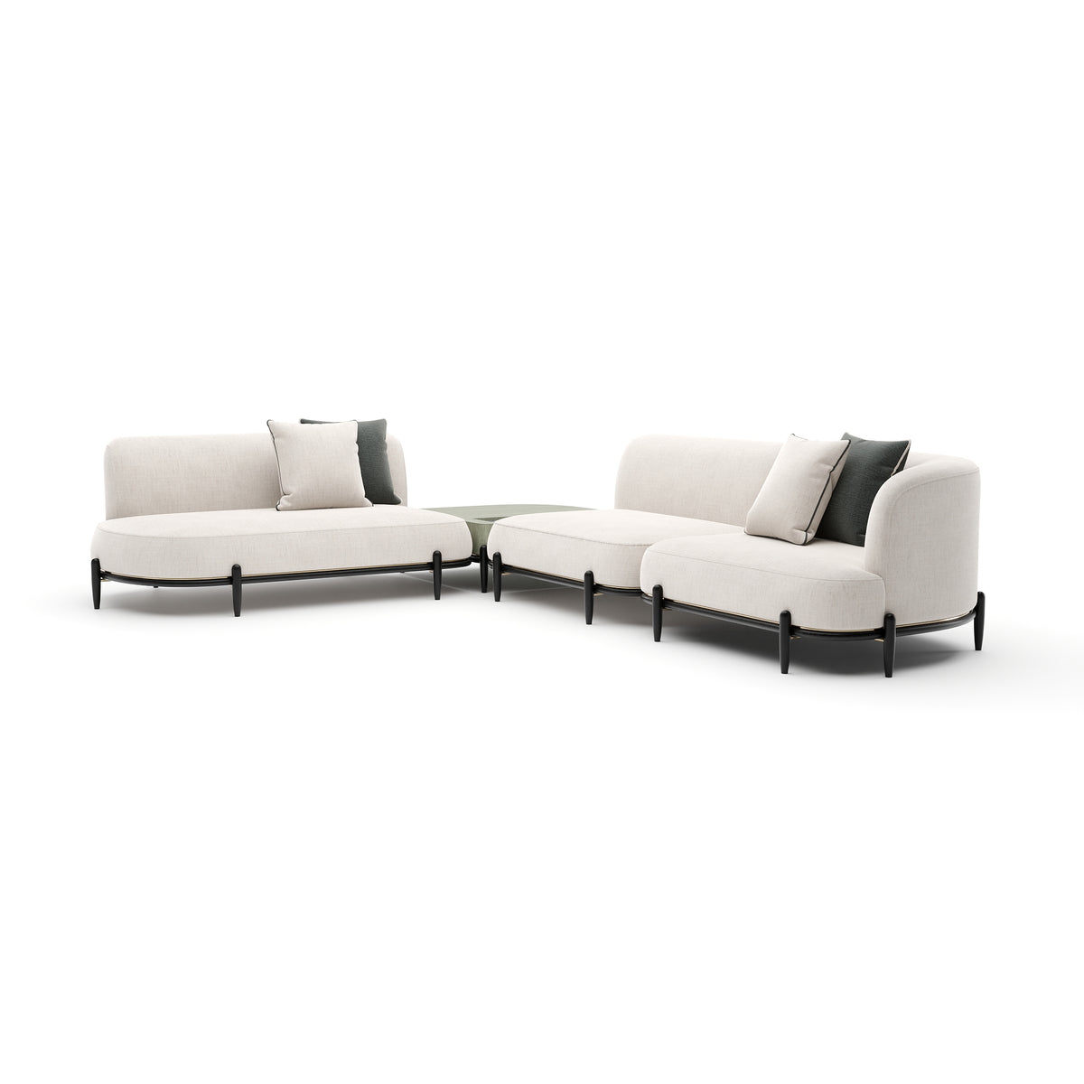 Caracole Madera Sectional
