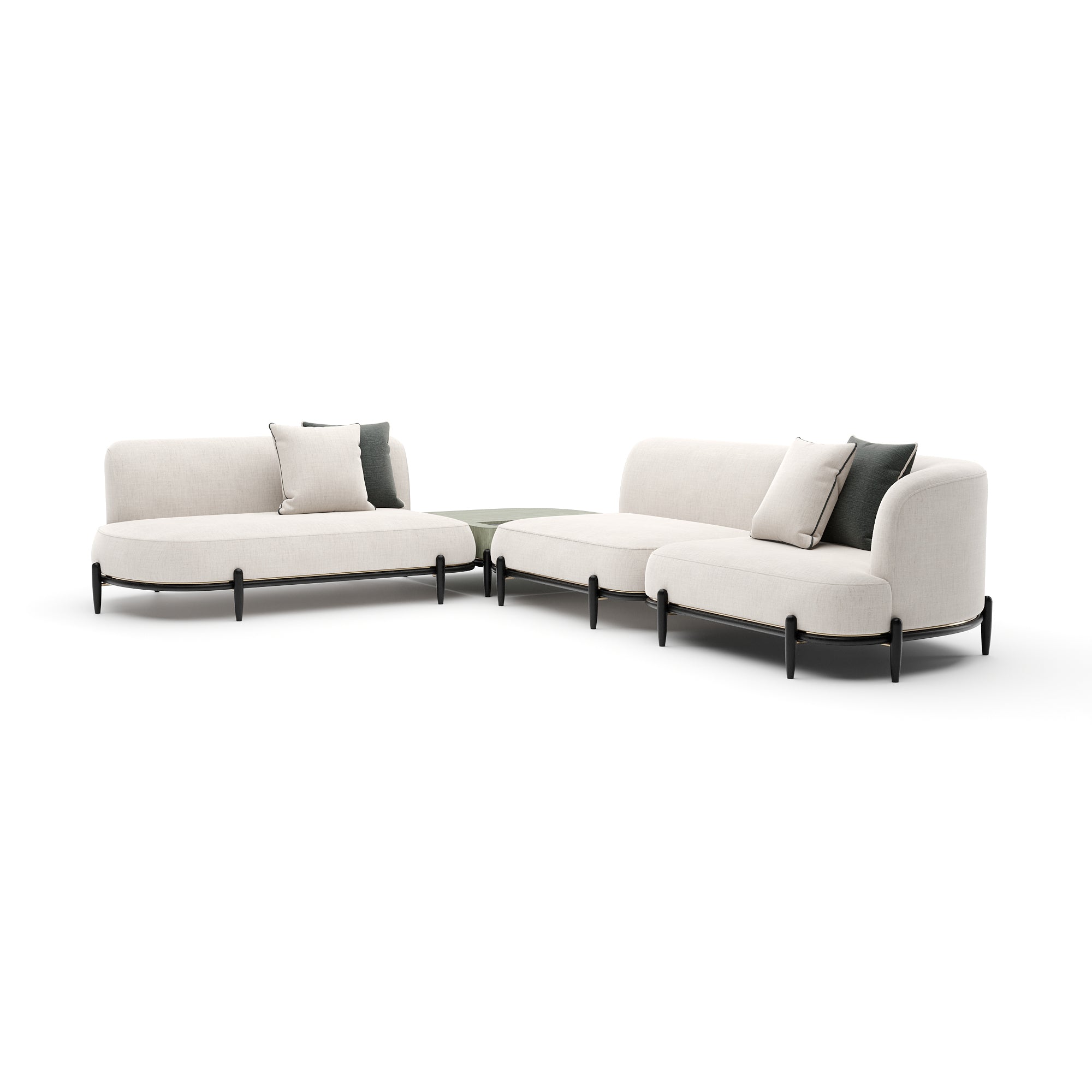 Caracole Madera Sectional