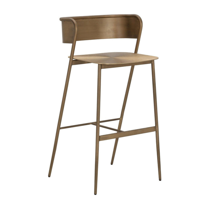 Sunpan Keanu Barstool - Antique Gold