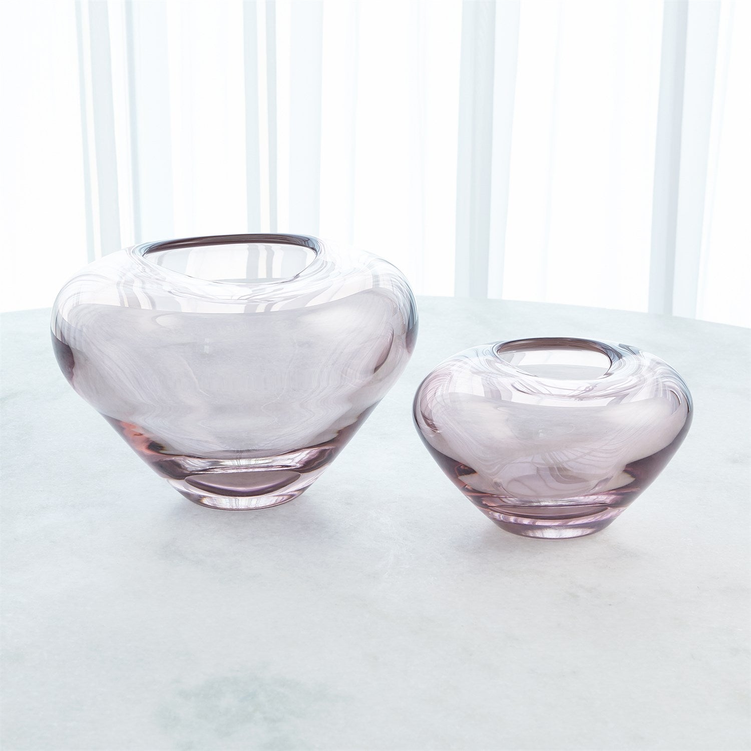 Global Views Undulating Vase - Amethyst