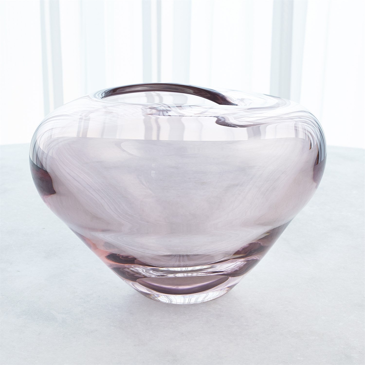 Global Views Undulating Vase - Amethyst