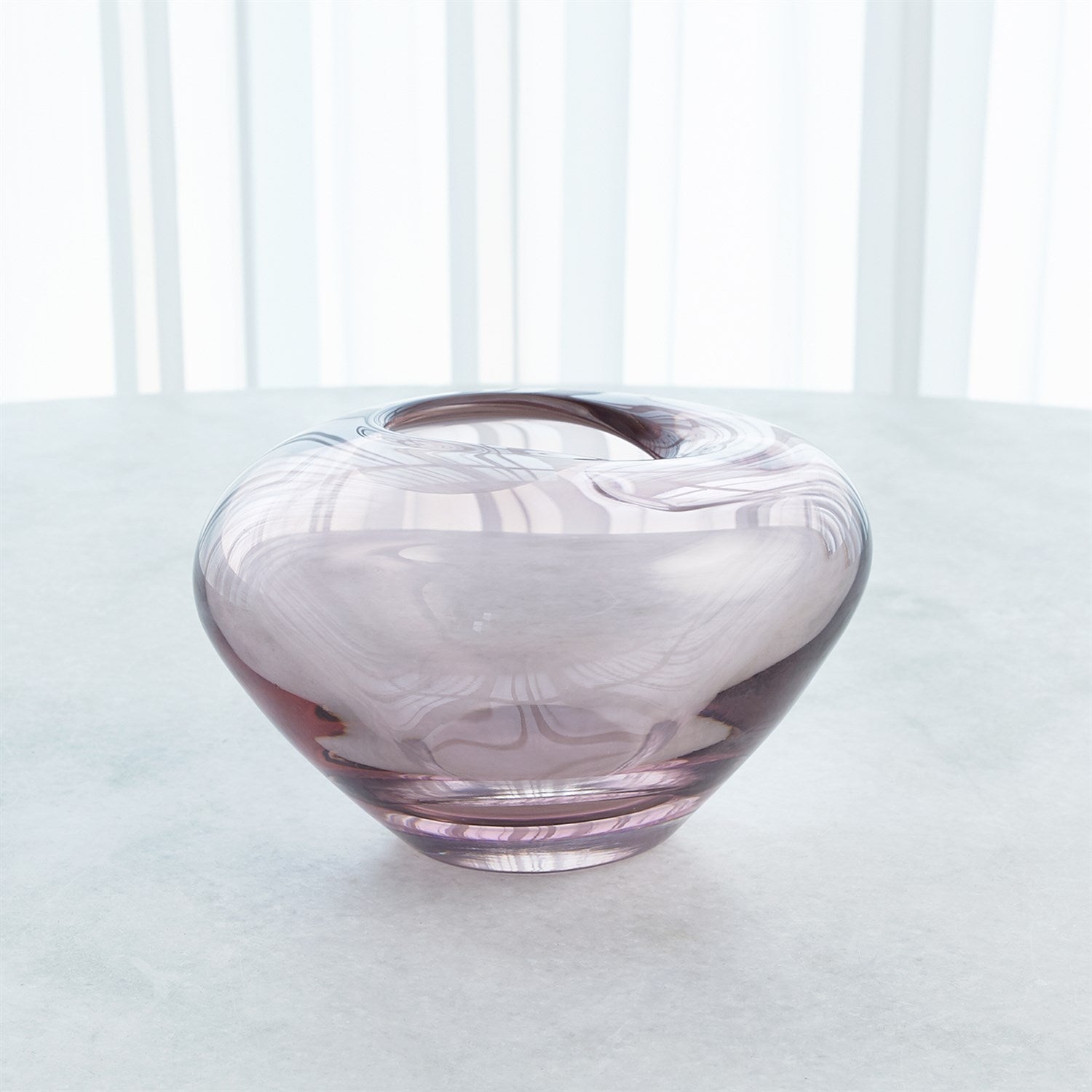 Global Views Undulating Vase - Amethyst