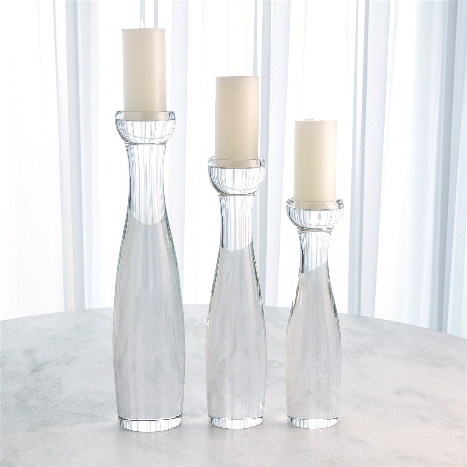 Global Views Modern Crystal Candleholder