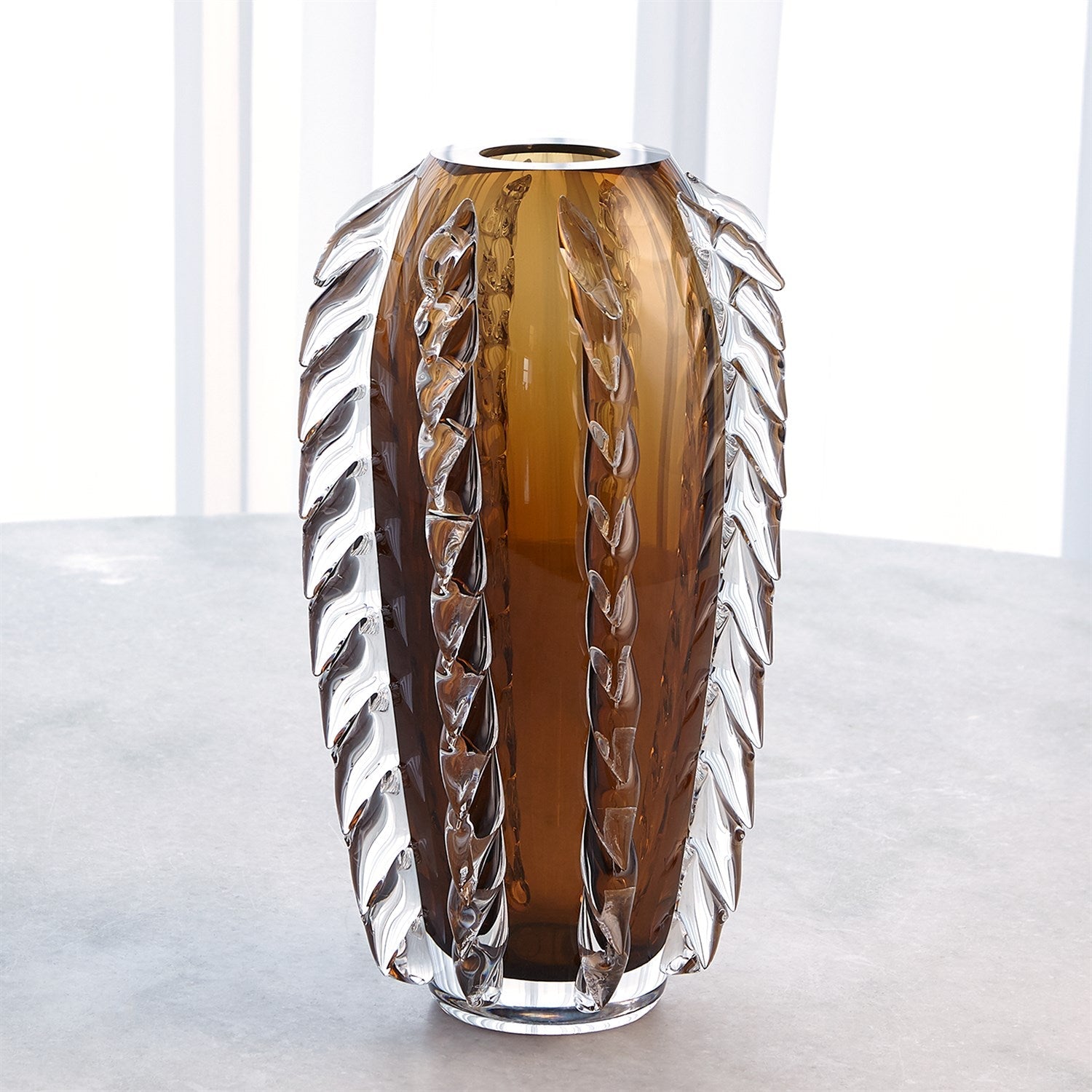 Global Views Fringe Vase - Tobacco