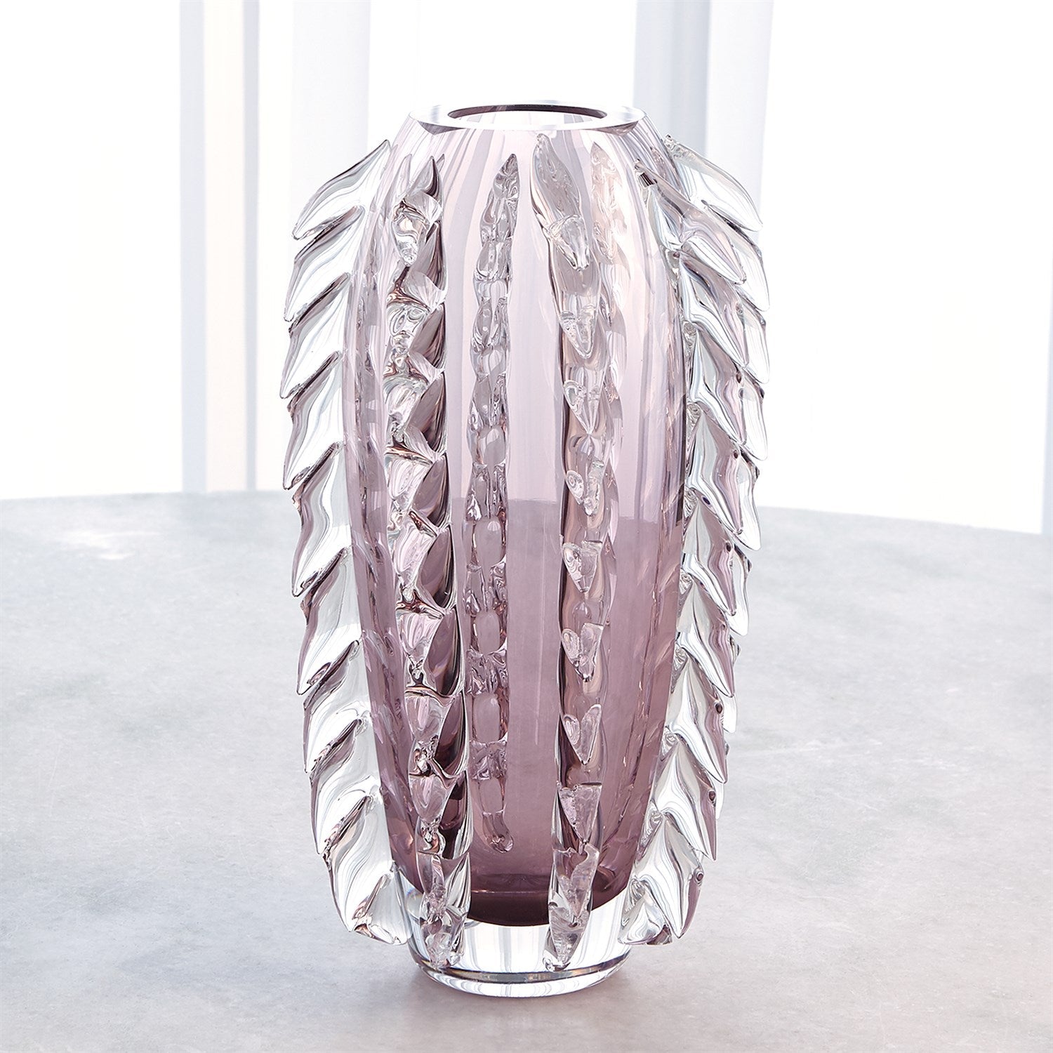Global Views Fringe Vase - Amethyst