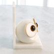Global Views Alabaster Big Eyed Owl Bookends - Large - Set of 2