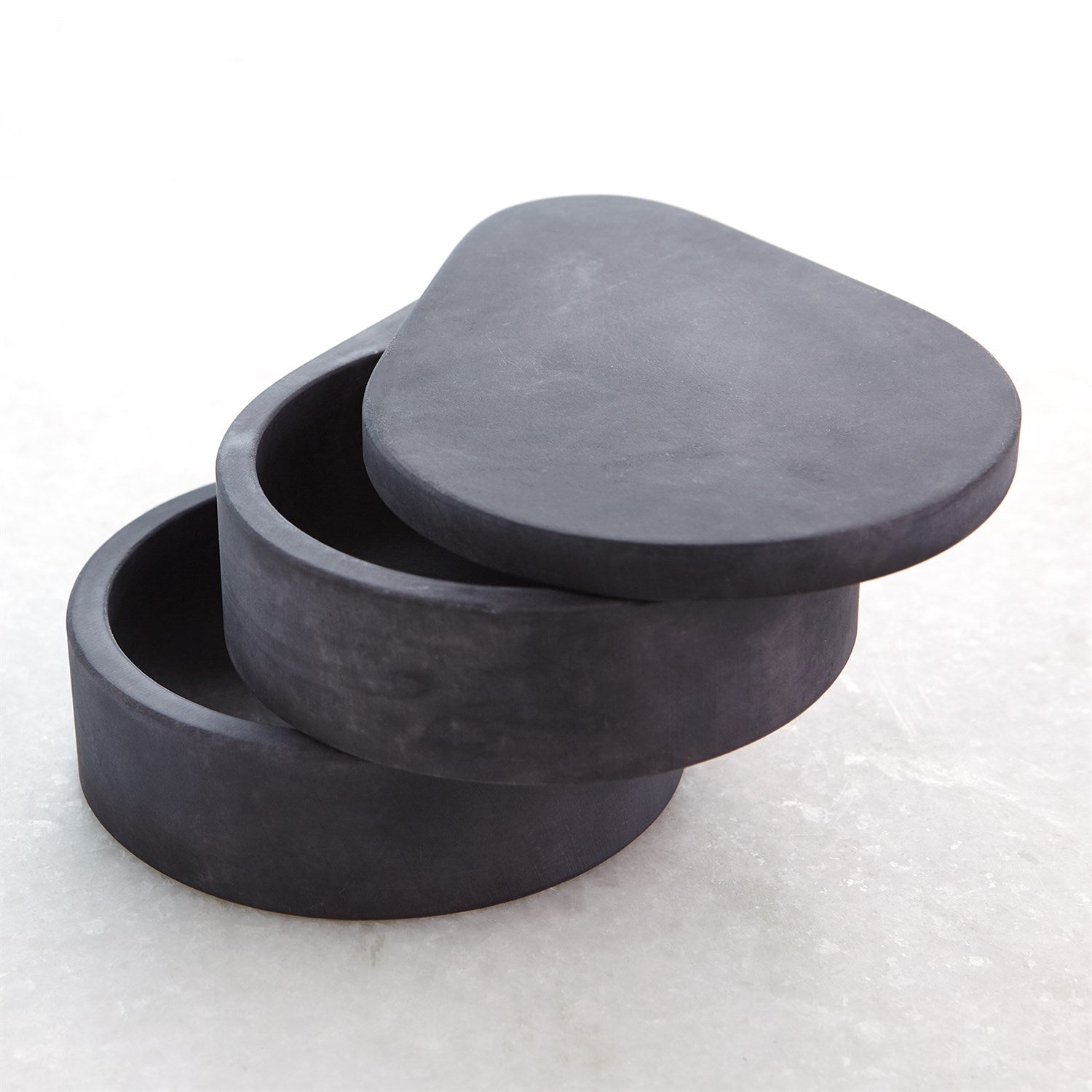 Global Views Alabaster Teardrop Double Box Swivel