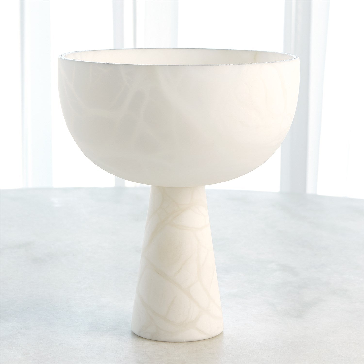 Global Views Footed Alabaster Bowl
