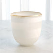 Global Views Striped Alabaster Bowl - Gold