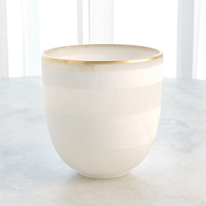 Global Views Striped Alabaster Bowl - Gold