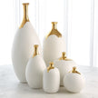 Global Views Dipped Golden Crackle - White