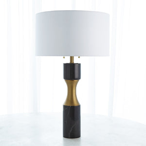 Global Views Marble Cinch Lamp - Black