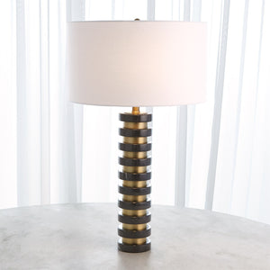 Global Views Marble Stack Lamp - Black