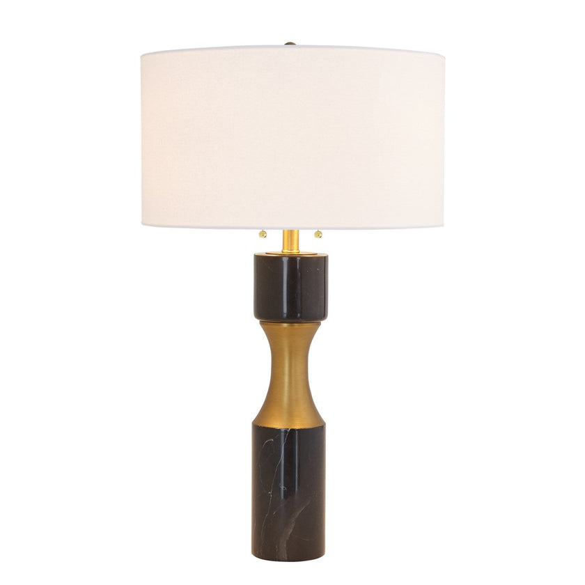 Global Views Marble Cinch Lamp - Black