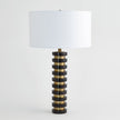 Global Views Marble Stack Lamp - Black