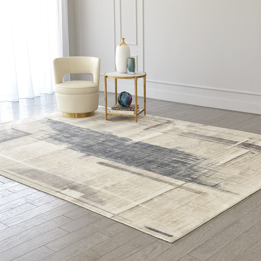 Global Views Art Printed Silk Rug