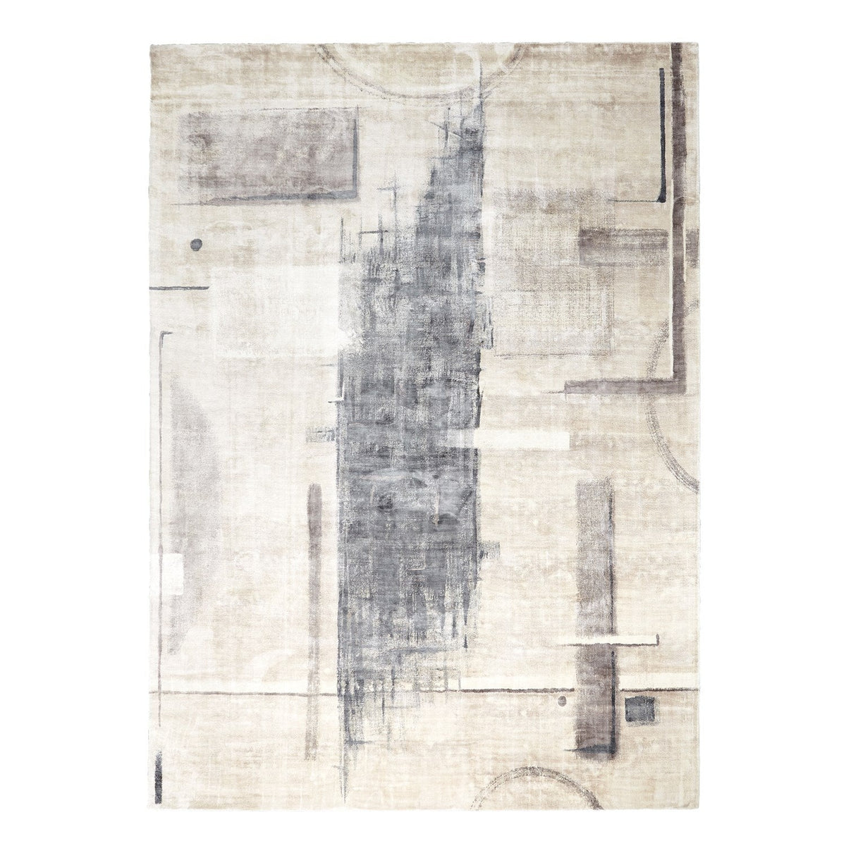 Global Views Art Printed Silk Rug