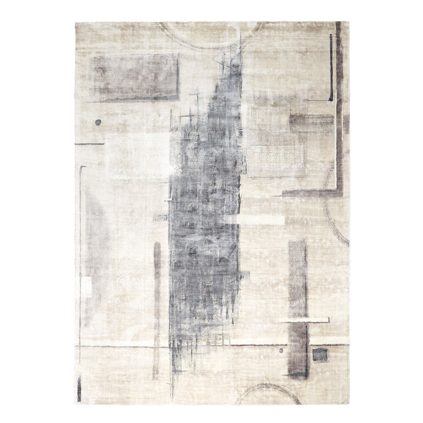 Global Views Art Printed Silk Rug