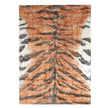 Global Views Tiger Stripe Rug - Orange