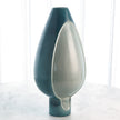 Global Views Two Tone Pod Vase - Azure