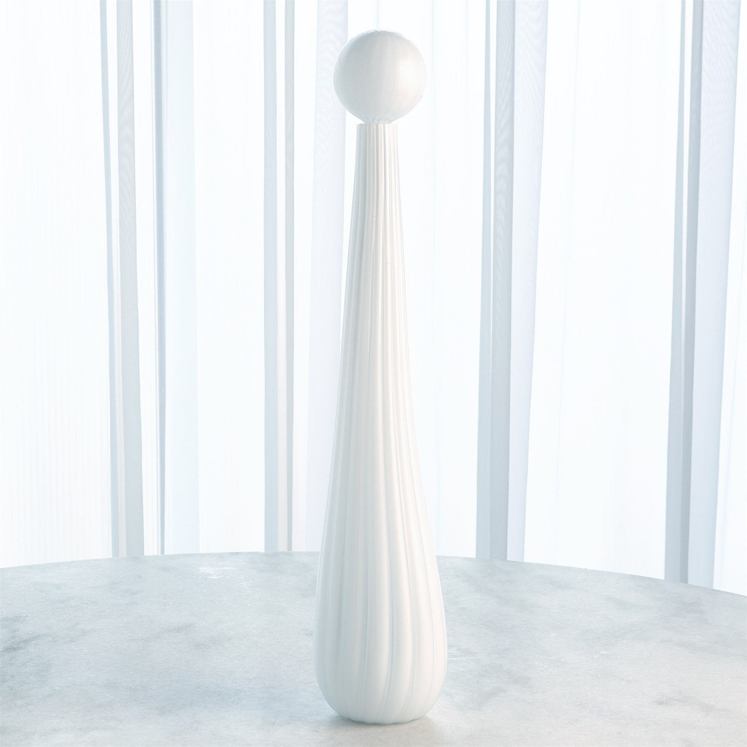 Global Views Circus Bottle - White