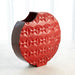 Global Views Geometric Vase - Red