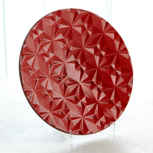 Global Views Geometric Charger - Red