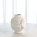 Global Views Maze Vases & Bowl - Matte White