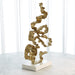 Global Views Squiggles Sculpture - Brass