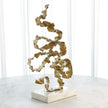 Global Views Squiggles Sculpture - Brass