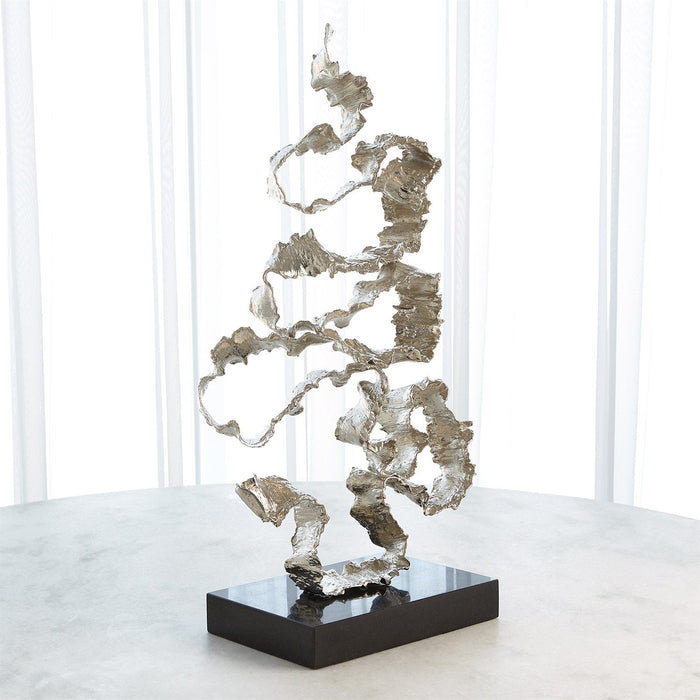 Global Views Squiggles Sculpture - Nickel