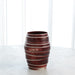 Global Views Layered Vases & Bowl - Oxblood