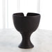 Global Views Long Nose Vases & Bowl - Matte Black