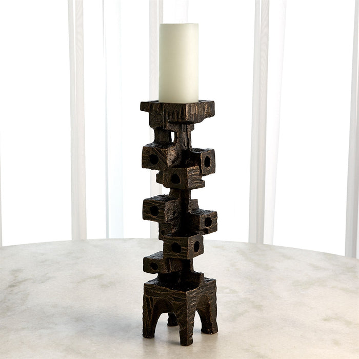 Global Views Brutalist Candleholder