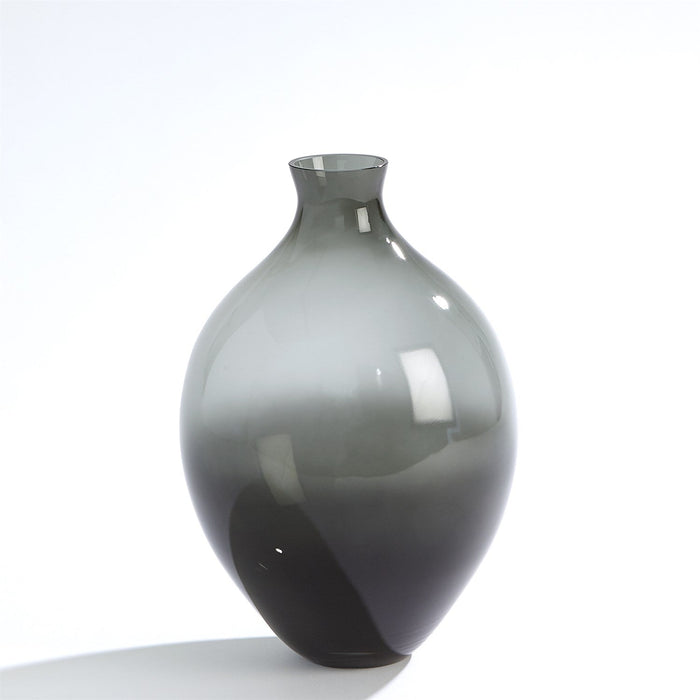 Global Views Grey Amphora Glass Vase