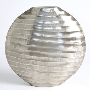 Global Views Chased Oval Vase - Antique Nickel
