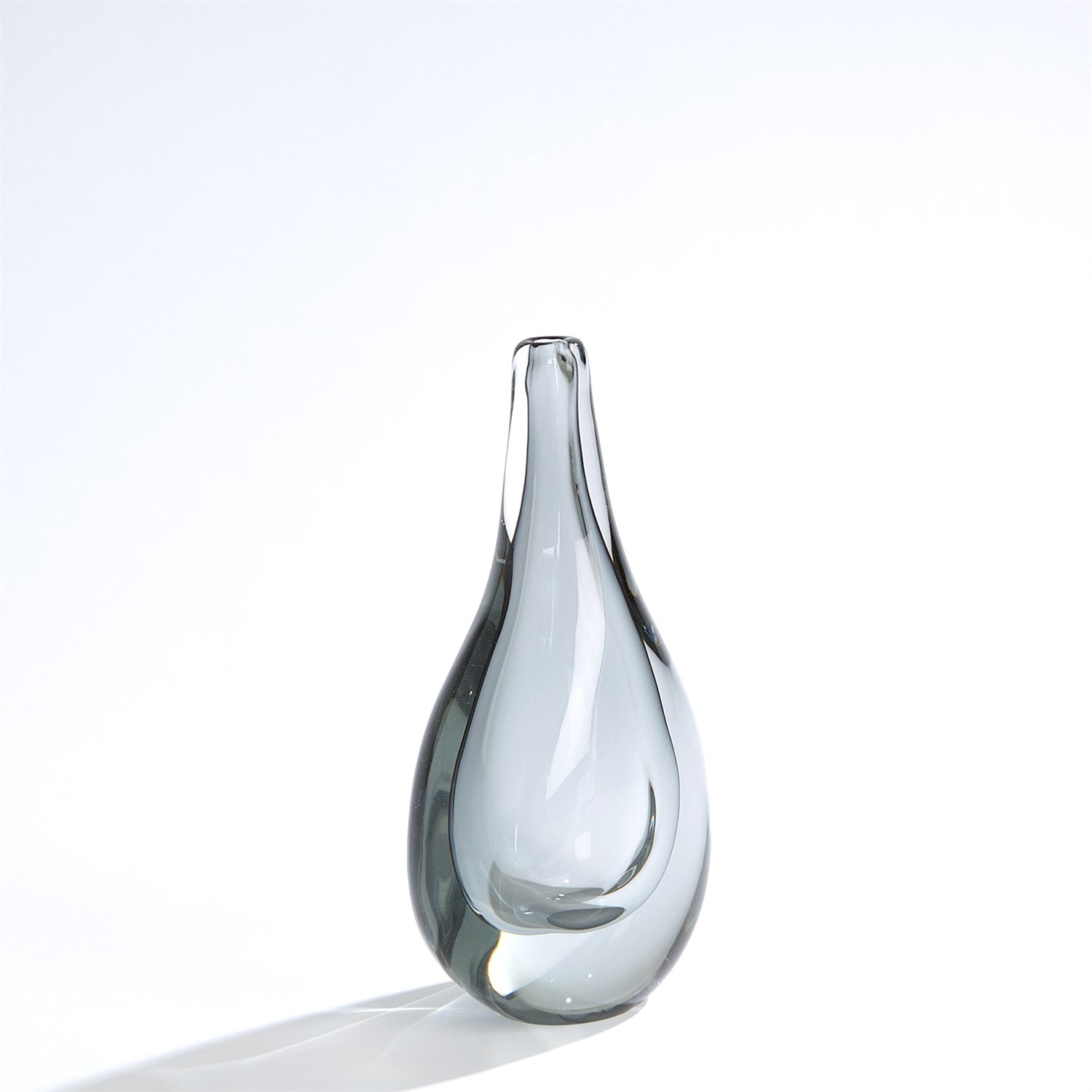 Global Views Stretched Neck Vase - Grey