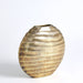 Global Views Chased Oval Vase - Antique Brass