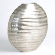 Global Views Chased Oval Vase - Antique Nickel