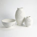 Global Views Maze Vases & Bowl - Matte White